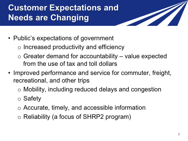 Slide 7. Customer Expectations and Needs are Changing