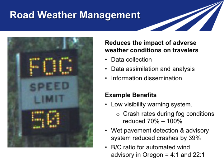Slide 17. Road Weather Management
