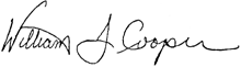 William J. Cooper signature