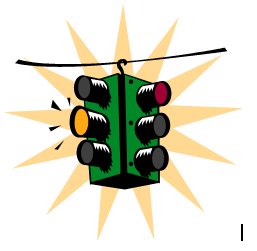 Icon of a traffic light.