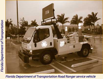 Florida Department of Transportation Road Ranger service vehicle