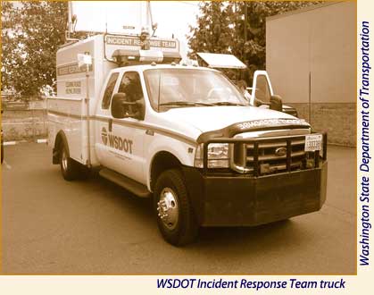 Washington State DOT Incident Response Team truck