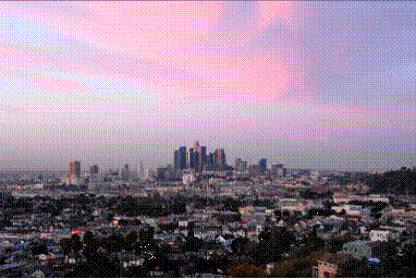 Figure 1 is an image of the City of Los Angeles sky line.