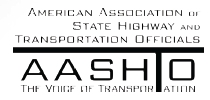 American Association of State Transportation Officials logo.