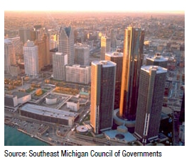 Aerial view of Chicago. Source: Southeast Michigan Council of Governments.