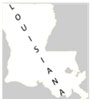 Graphic. A map of the state of Louisiana.