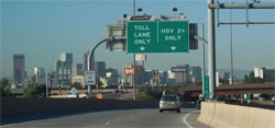 EXpress Toll signage - Denver, Colorado