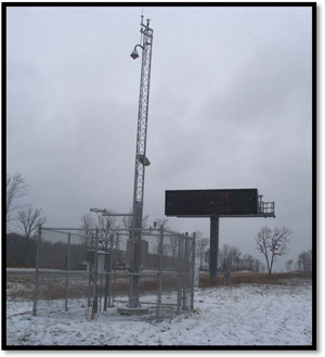 Photo - Photograph of a road-weather station.