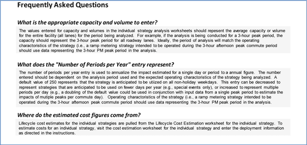 Figure 6-5 is a screen shot of the Frequently Asked Questions.