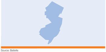 Map of New Jersey. Source: Battelle