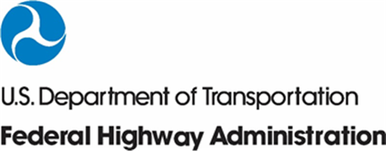 Title: USDOT FHWA Logo - Description: USDOT logo labeled U.S. Department of Transportation, Federal Highway Administration