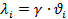 Figure 11. Equation. Lambda sub i equals gamma times theta sub i.