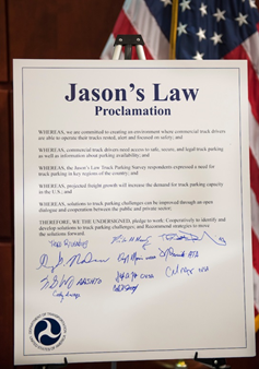 Picture of Jason's Law Proclamation
