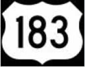 Figure 23 is an image of the sign for US Route 183. It simply reads 183.
