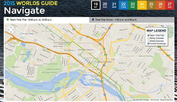 Figure 22. Screenshot of a map from the UCI Navigate the Worlds Transportation Guide.