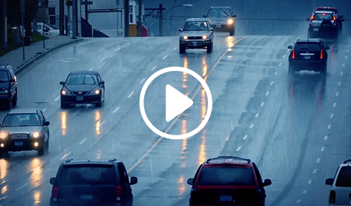 Weather has significant impacts on safety and mobility of the nation's highway all year. Whether you're talking about a snowstorm, wind, rain, or fog. Video includes car driving on highway, orange snow plow removing snow, cars driving in heavy rain, and road covered in snow.