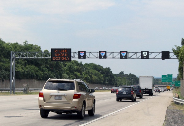 Interstate-66 advanced traffic management including dynamic shoulder use.