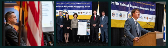 Figure 7 is a series of photos that show the United States Department of Transportation leadership setting the context for the summit.