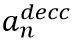a superscript decc subscript n.