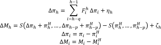 This equation describes the formulation for generic online calibration.