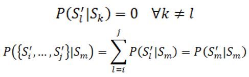 This equation describes the the relationship between prior and posterior states if there is complete information about each scenario and all scenarios are mutually exclusive.