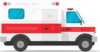 Illustration of an ambulance