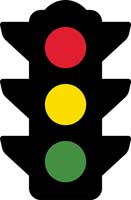 Illustration of a traffic light