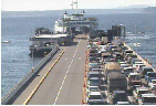 Photograph of ferry terminal taken by Washington State Ferries camera