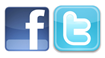 Facebook and Twitter icons