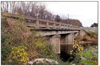 East side view of SBL bridge prior to construction.