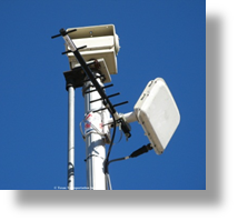 This image shows a pole-mounted sensor.