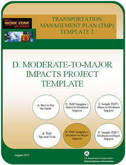 Cover of Moderate-to-Major Impacts Project Template.